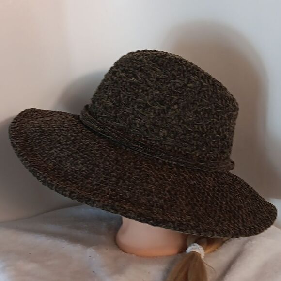 Four Buttons by San Diego Hat Co. Green Chenille Women's Fedora - Picture 3 of 8